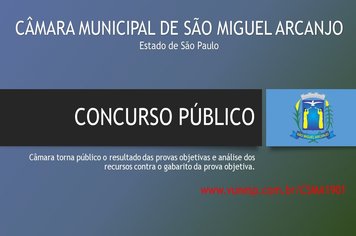 Resultado das Provas Objetivas e análise dos recursos contra o gabarito